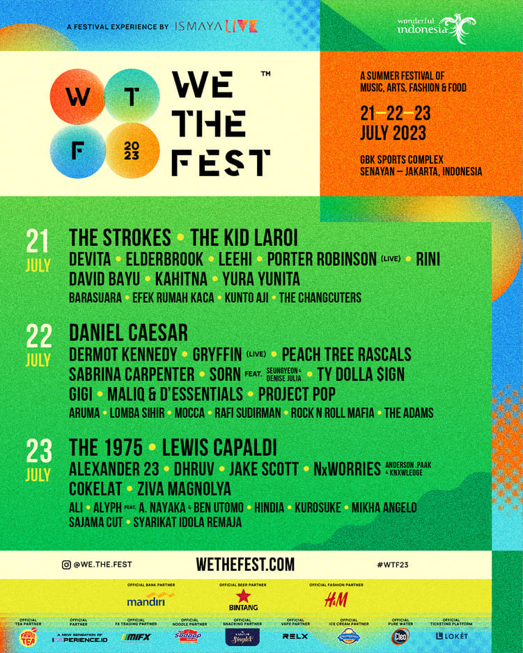 Lineup We The Fest.